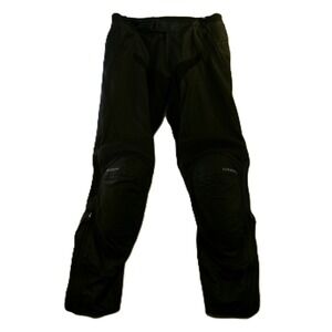 Triumph Mens 34/44 Leather Motorcycle Pants Black Armored Biker‎ Racing Trousers